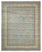 10x13 Gray Kuba Afghan Hand Knotted Wool Area Rug